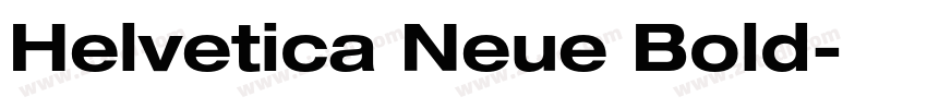 Helvetica Neue Bold字体转换